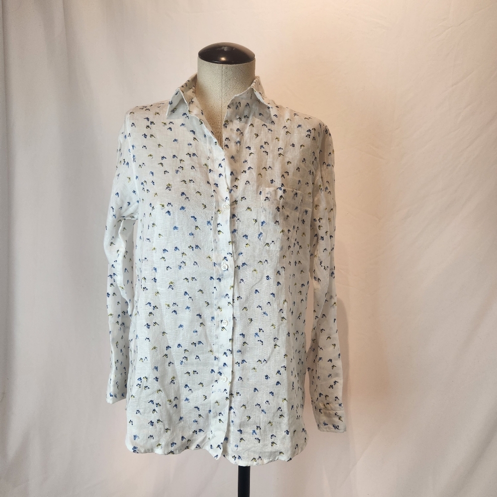 Anthropologie Grayson LINEN button-down